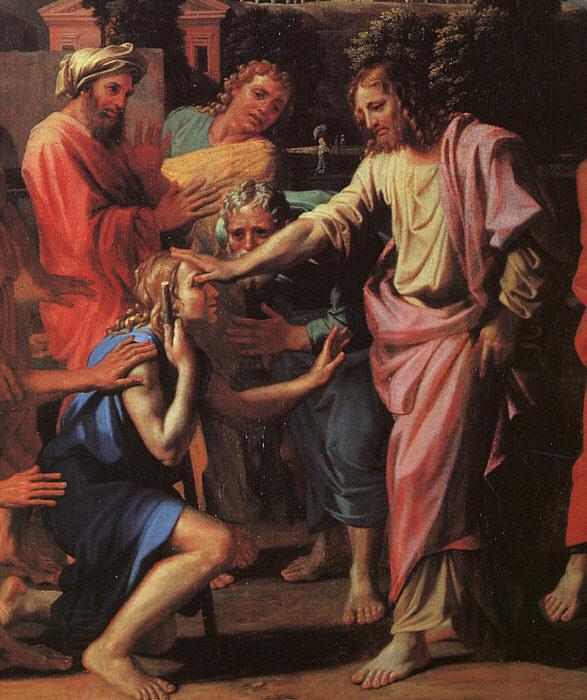 Nicolas Poussin Jesus Healing the Blind of Jericho China oil painting art